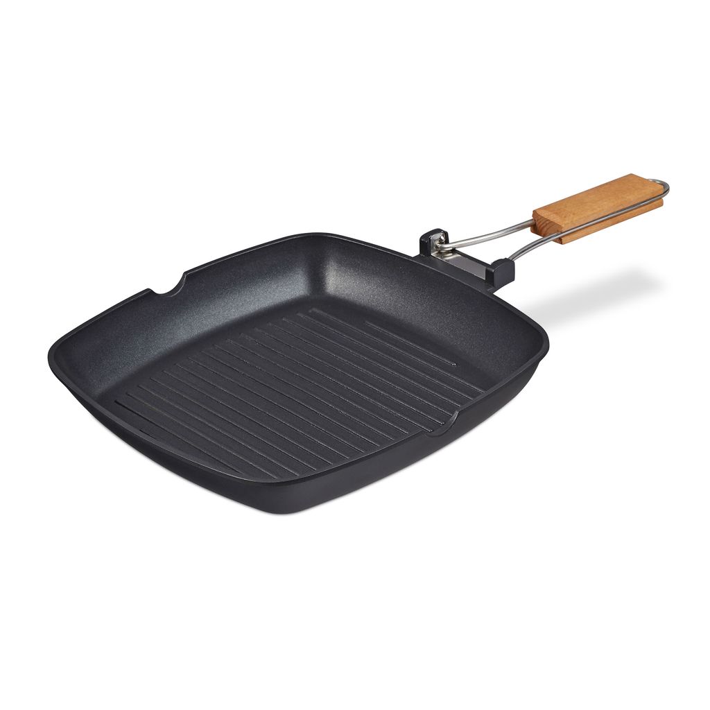 Relaxdays Grillpfanne, induktionsgeeignet, Produktbild 