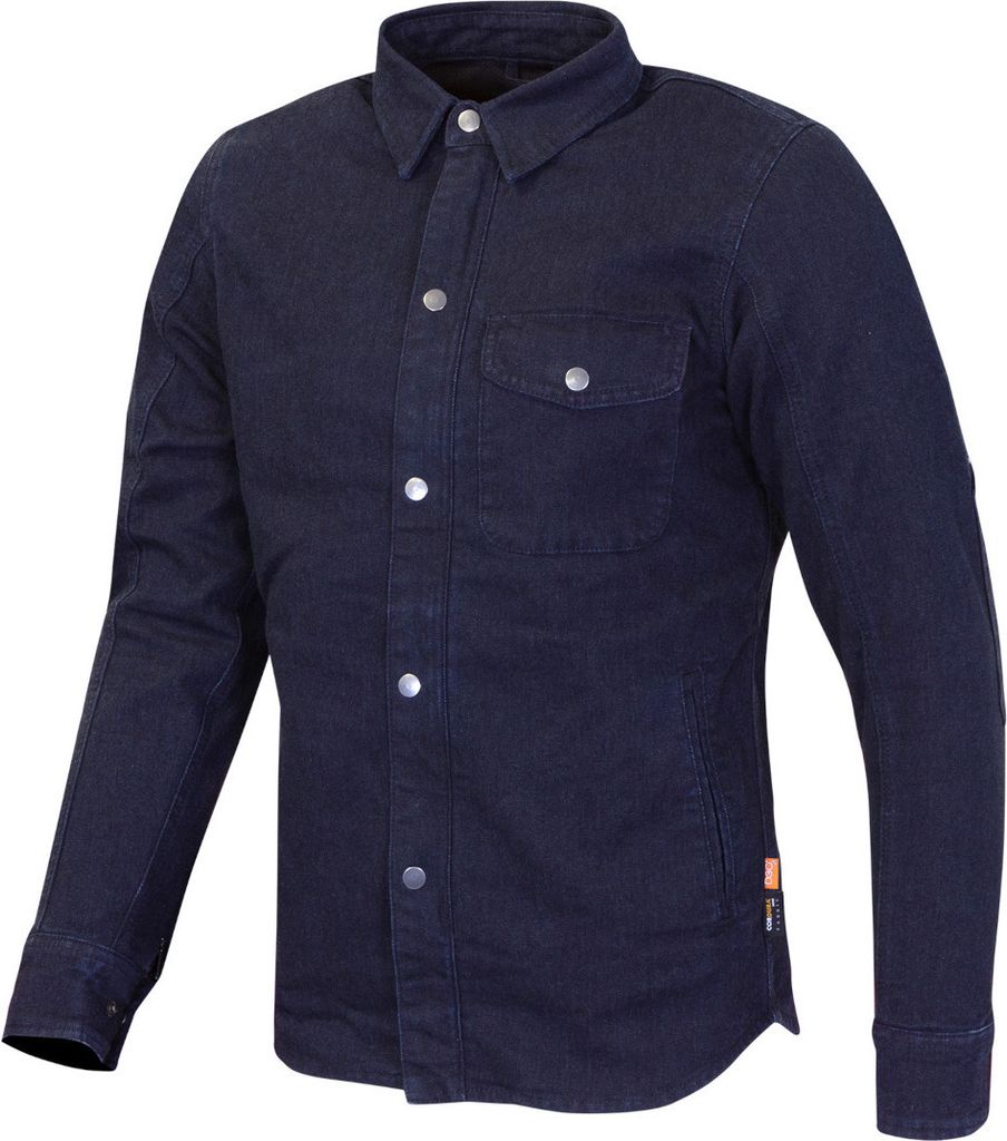 Merlin Porta D30 Canvas einlagiges Motorrad Hemd, dunkelblau, 3XL
