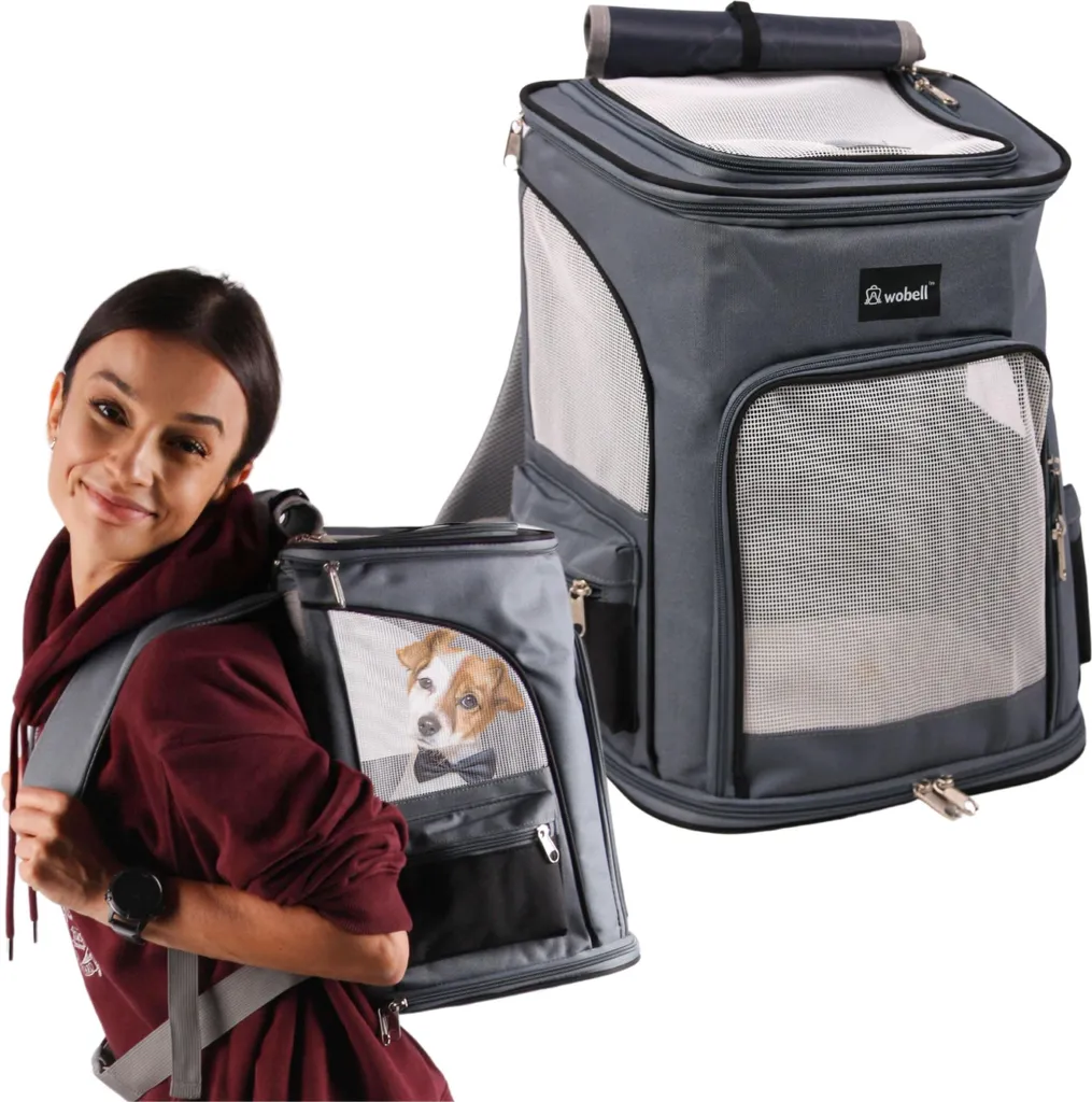 Sac à dos transport animaux 7,5 kg - Respirant avec bretelles ajustables