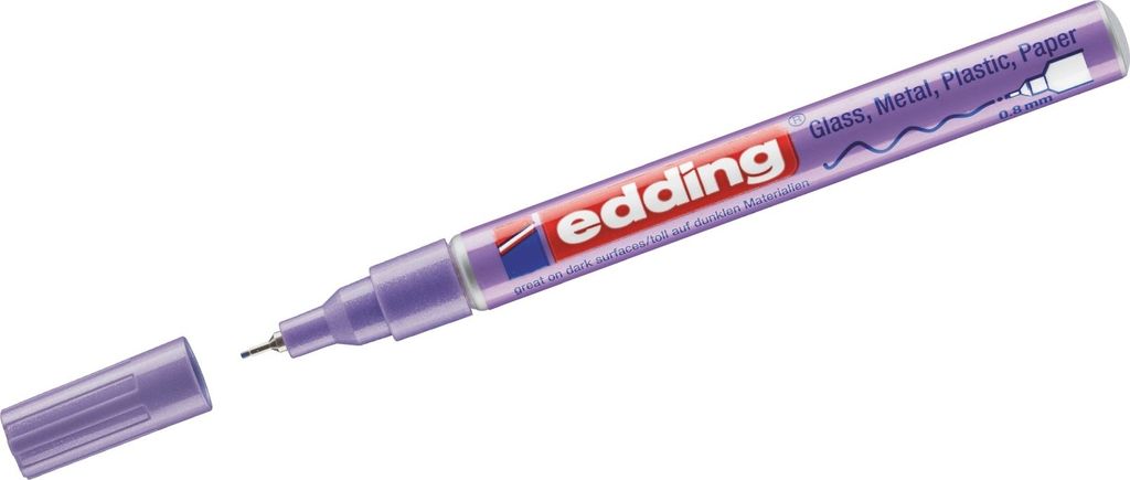 Edding - Filz -Tip Edding 780 Farbe um 0,8 mm Metallic Purple | 10 Stück