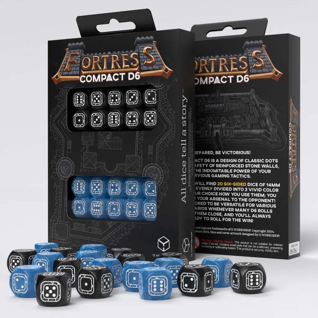 Protégez vos Cartes du Pliage avec Kostky Fortress Compact Noir Bleu (20 ks)