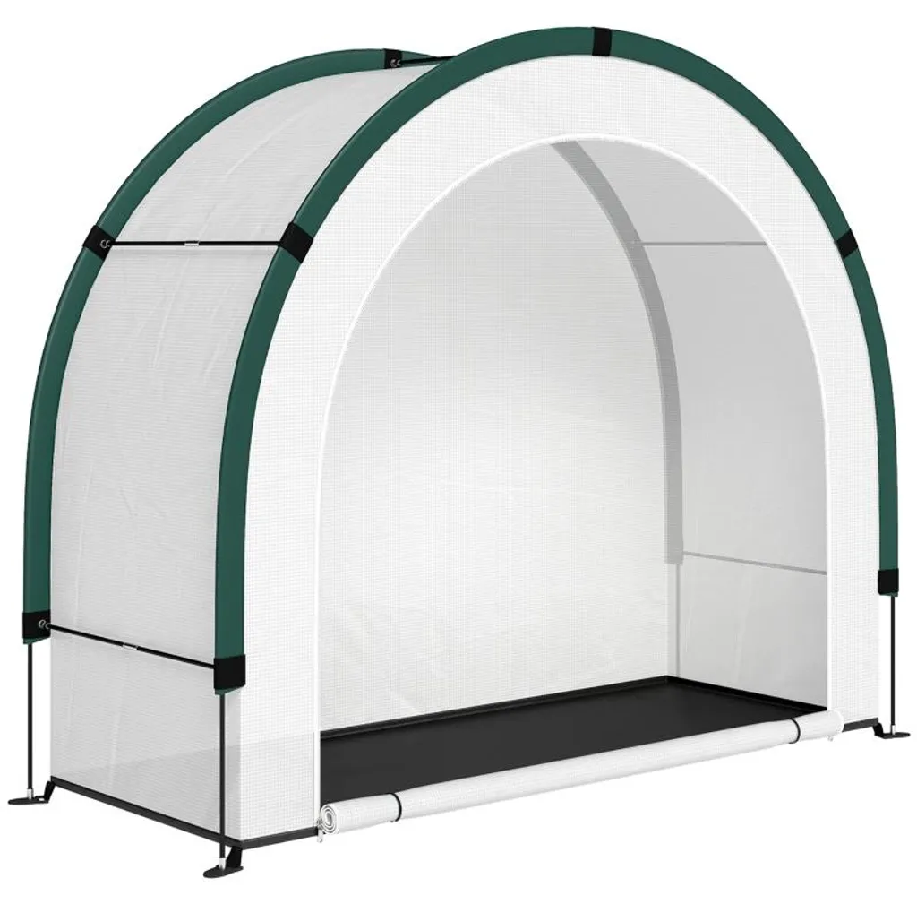 Serre de Jardin Pliable pour Tomates avec Film PE Anti-UV 200x80 cm