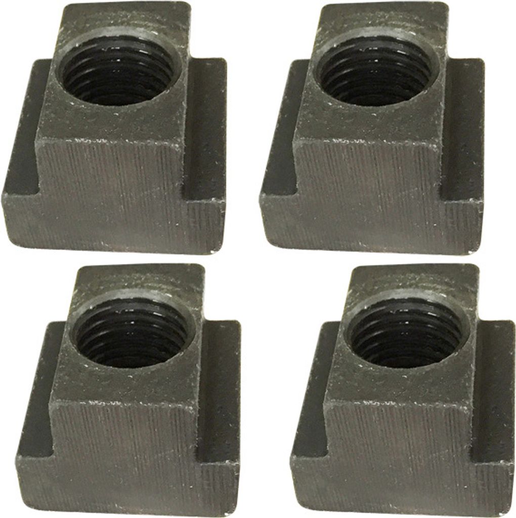 4x T-Nutensteine für Nutenplatte Fräser M6 Gewinde