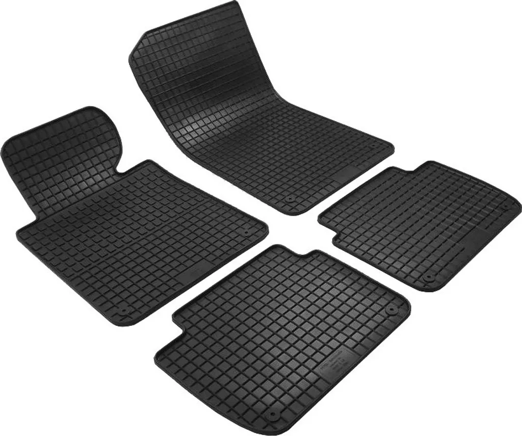 Tappetini Gomma Nera per BMW Serie 3 E46 98-05 - 4 pz Su Misura
