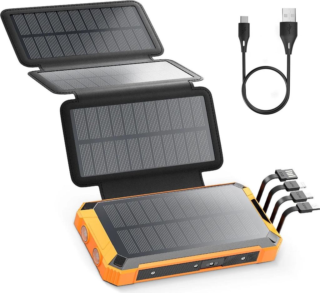 Solární power banka, kapacita 26800mAh, bezdrátové Obrázek produktu 