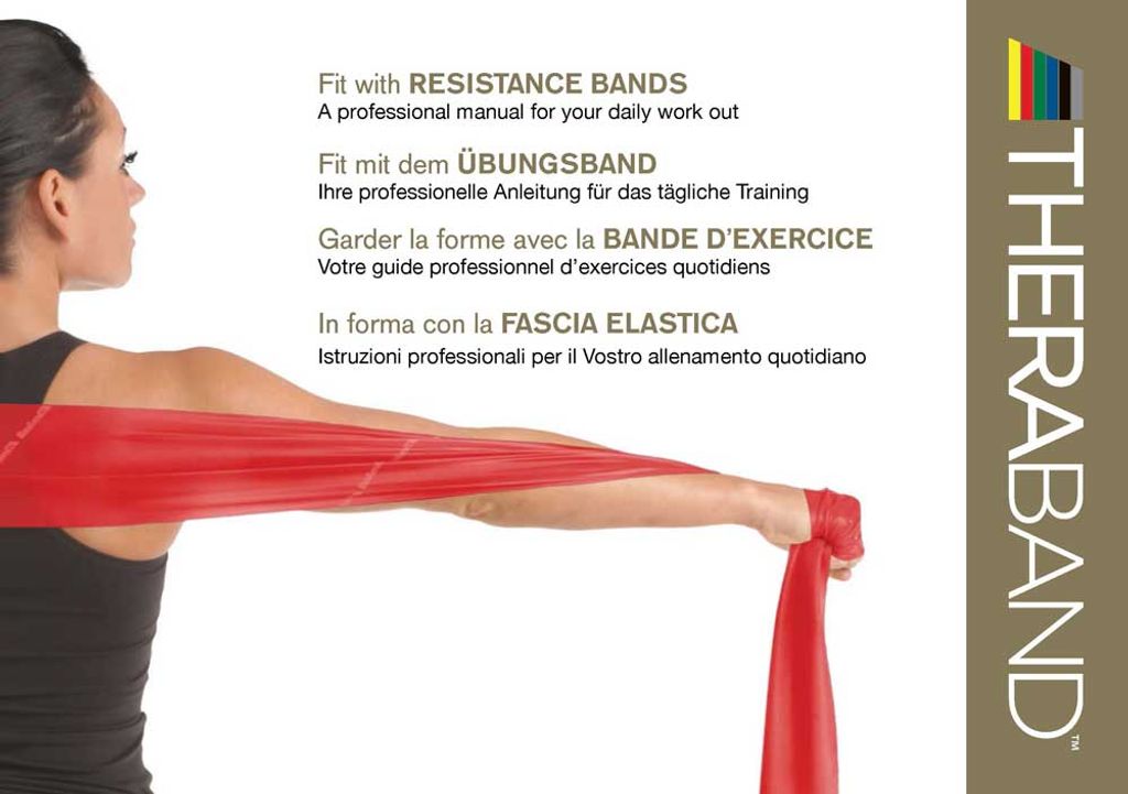 Fit mit dem Thera-Band Übungsband Übungsbuch Anleitung THERABAND Professionell 