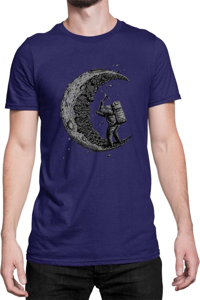 Herren T-Shirt Nasa Space Theme Nasa 002, Man 2XL / Dunkelblau