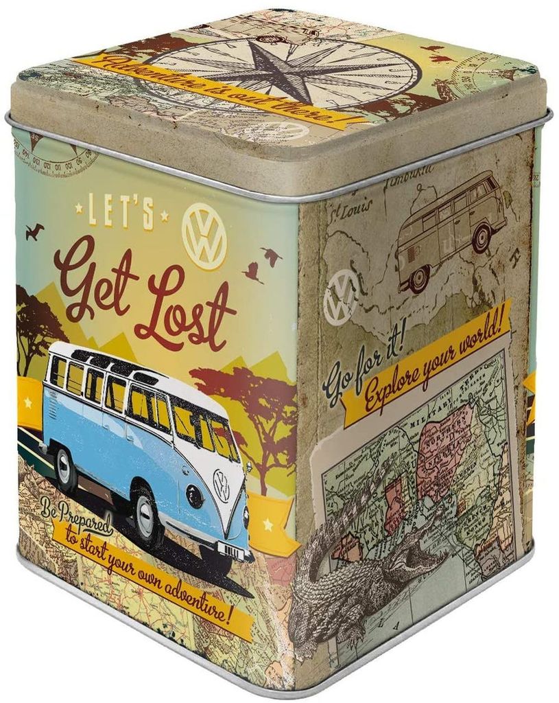 Nostalgic-Art - Teedose - Volkswagen - VW Bulli - Let's Get Lost
