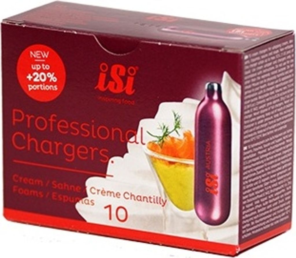 ISI Sahnekapsel Professional Chargers 10er Pack Produktbild 4