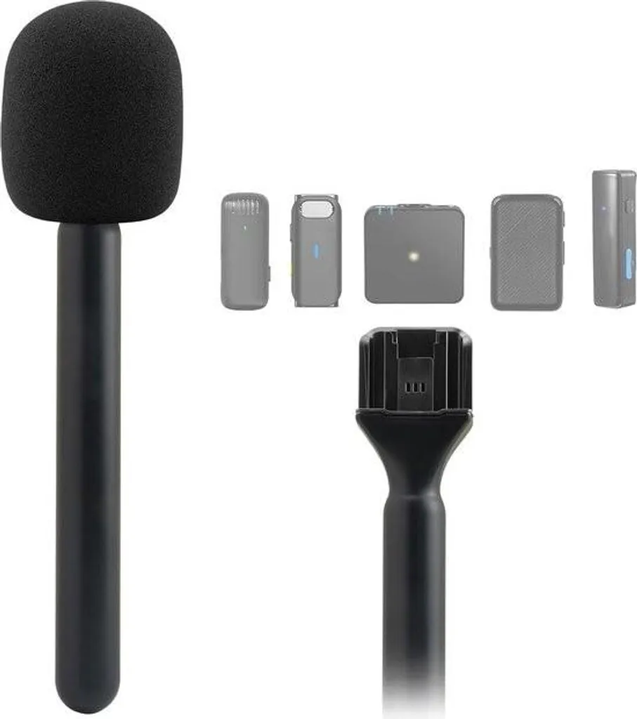 Support interview pour Rode Wireless GO II anti bruit manipulation