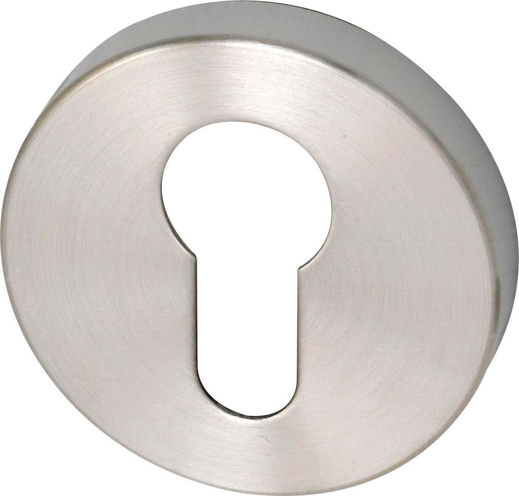 Rosette PZ Edelstahl ø 52x12mm innen rund - Zylinderrosette Produktbild 