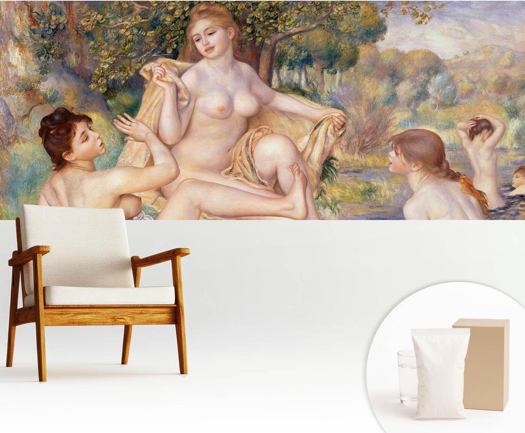 Fototapete - 250x104 cm - Tapete - Wandtapete - Wandbilder - Dekofolie - Tapete Folie - Wand - Dekoration - Wohnzimmer - Frauen ruhen sich aus