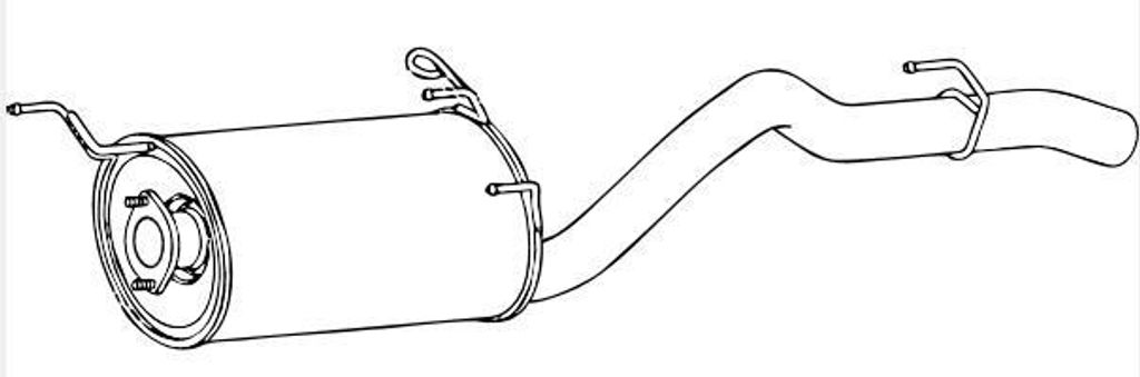 VEGAZ IS-117 Endschalldämpfer für ISUZU D-MAX (TFR, TFS) Auspuff