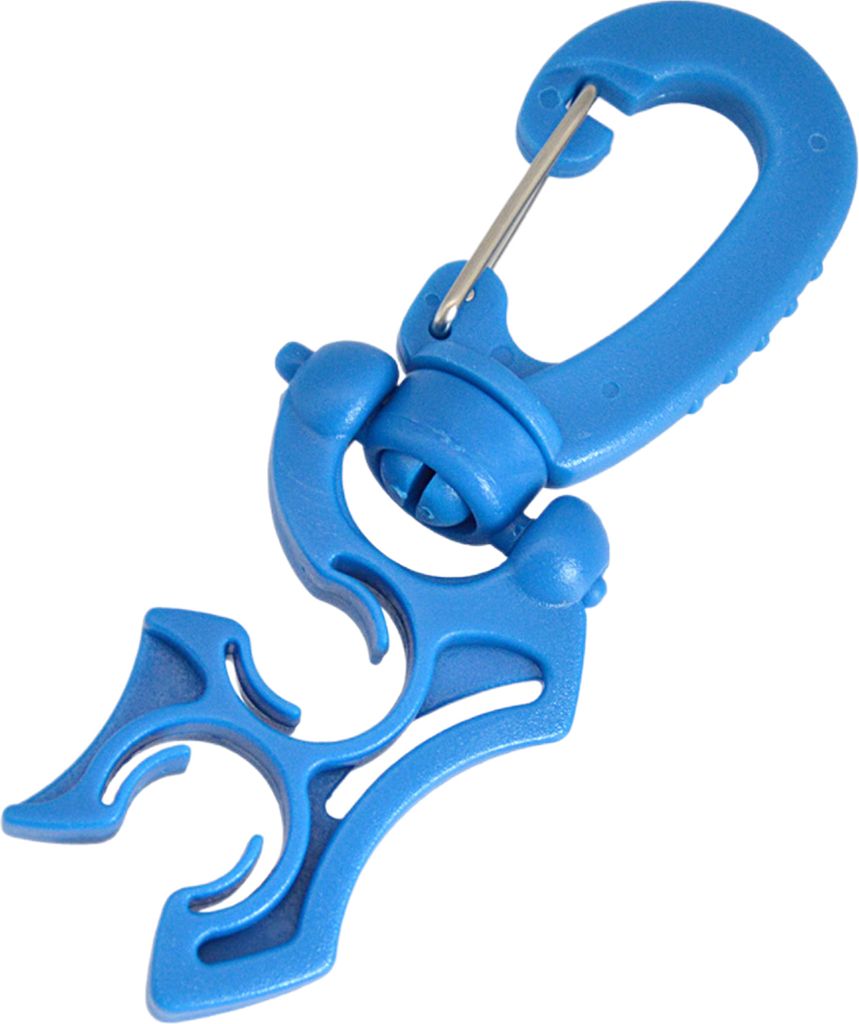 Tauchschlauchhalter-Clip mit Karabinerhaken, strapazierfähig, für Doppel-BCD-Schlauchregler, Halteschnalle, Klemme, Tauch- und Schnorchelzubehör