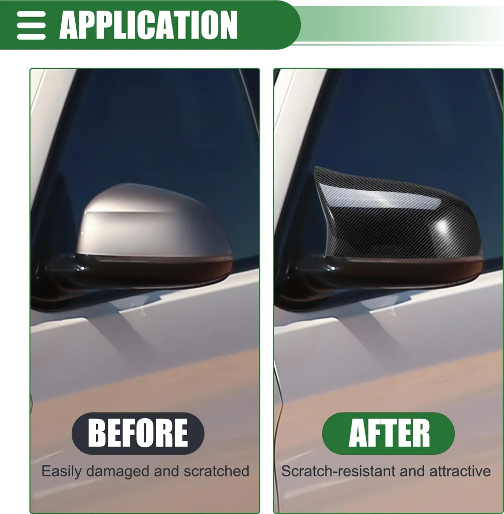 Caches Rétroviseurs BMW F15 X5 Noirs - Remplacement Miroir Paire G+D