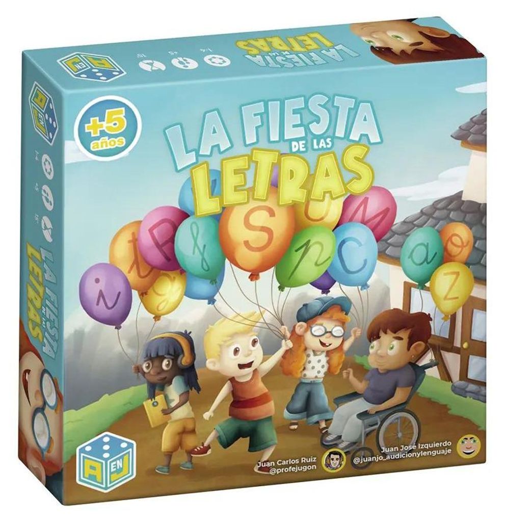 Atomo Games La Fiesta De Las Letras Brettspiel Mehrfarbig Kinder Mehrfarbig One Size