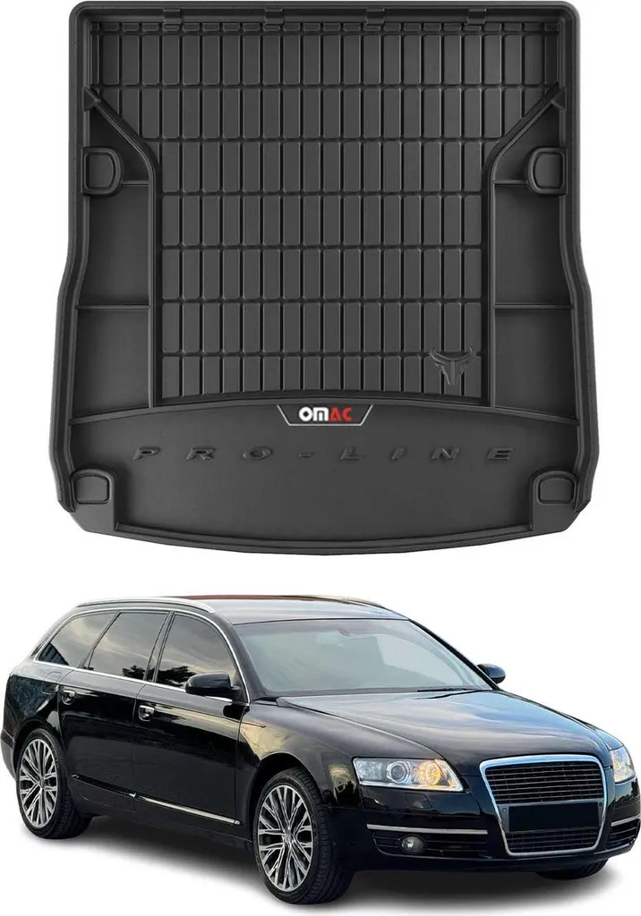 Offerta Vasca Baule Audi A6 C6 Avant Allroad 2004-2011 Gomma OMAC Nero
