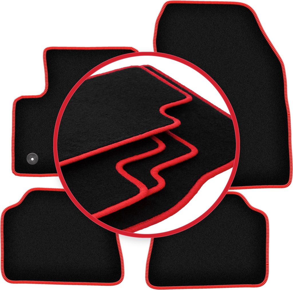 CARLUX-RED Autofußmatten für: Citroen e-C4 Fließheck (2021-)