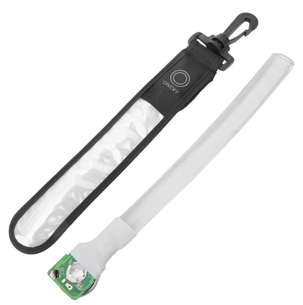 LED-Pendelleuchte mit reflektierendem Streifen für Outdoor-Sport, mit Akku für Nachtläufe und Bergsteigen, silberweiß