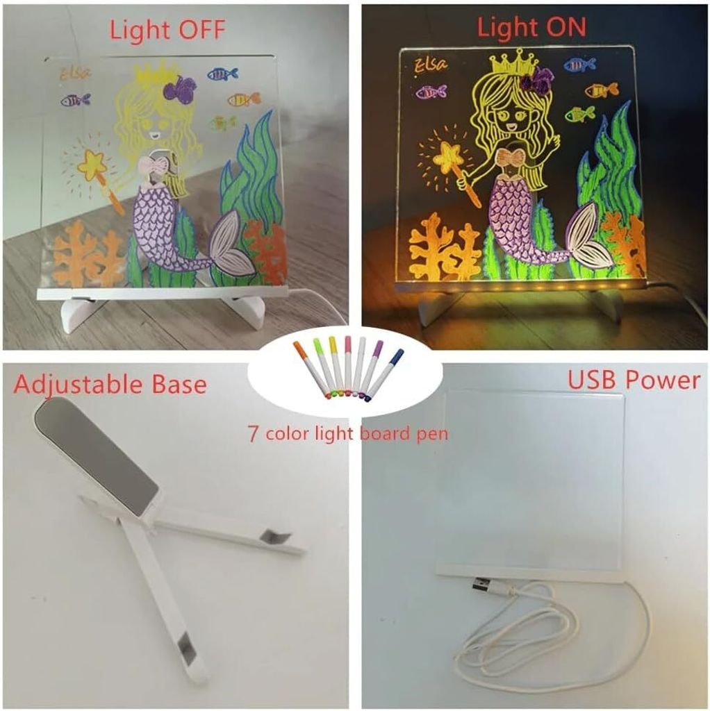LED Kreslící Tabule Pro děti, dětská tabule, tabule na Obrázek produktu 8