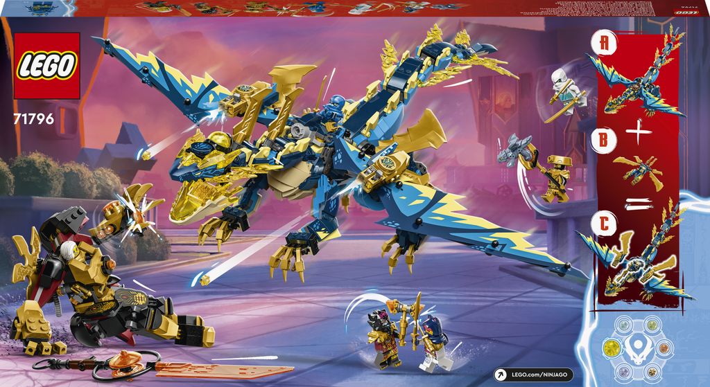 LEGO NINJAGO Smok żywiołu kontra mech cesarzowej, duży Zdjęcie produktu 7