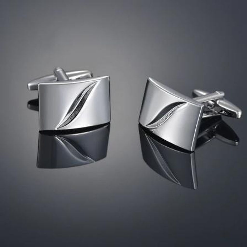 Boutons de manchette avec remplissage rectangle Image du produit 