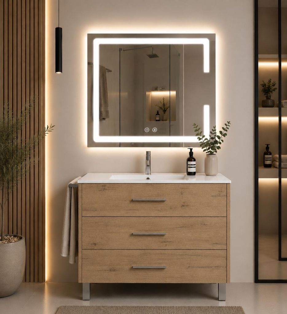 ORIGEN BATH RIBERA Badmöbel mit Waschbecken 90x45 cm, Estepa