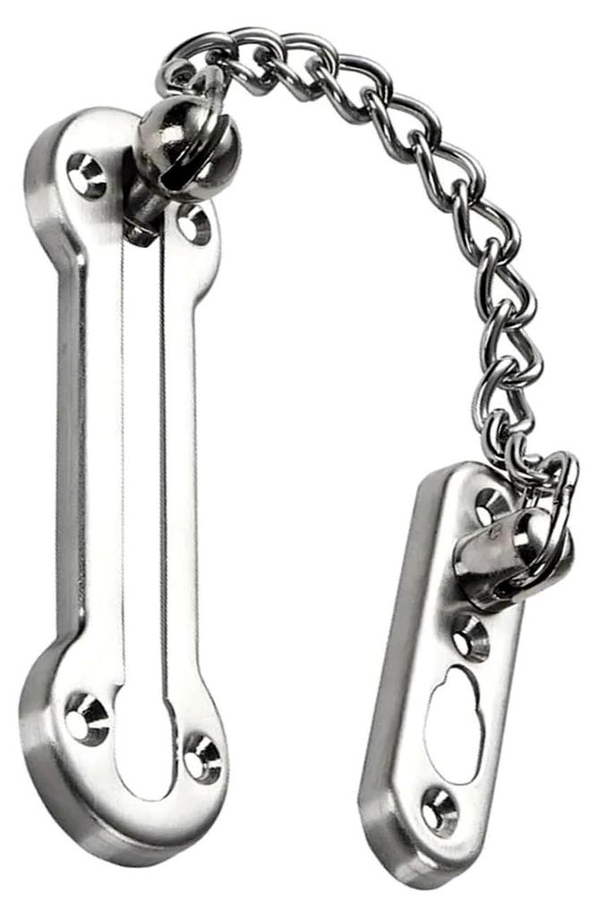 Türkette aus Edelstahl mit Schloss für Sicherheit an Türen und Fenstern