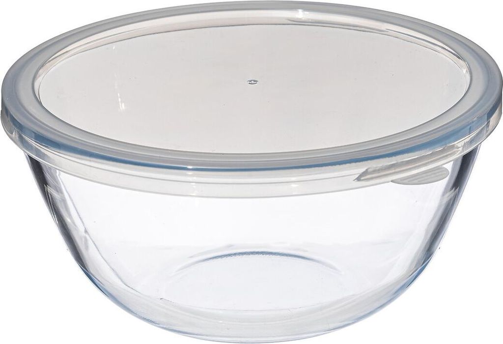 Schüssel mit Deckel, transparentes Glas Produktbild 