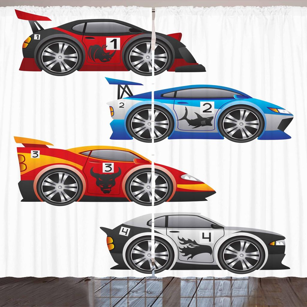 ARANDE Autos Gardine, Sammlung von Formel Race Cars Moderne Produktbild 