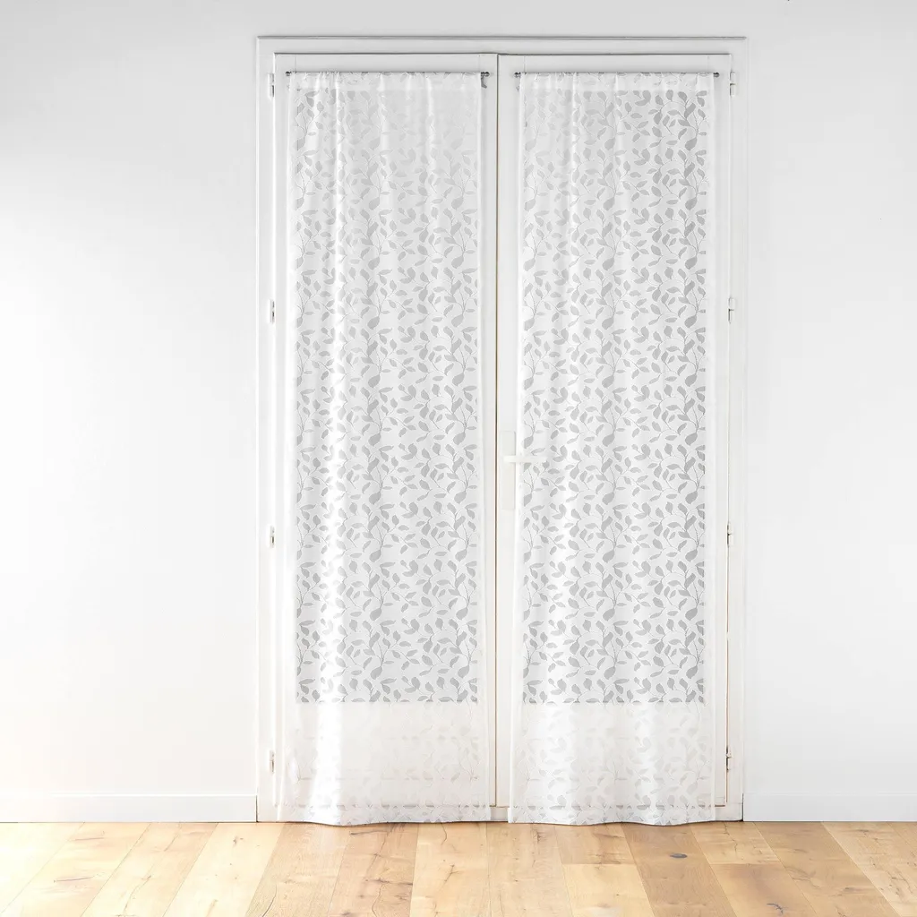 Tende Moderne MANON Foglie 70x240 | Coppia Tendaggi Filtranti