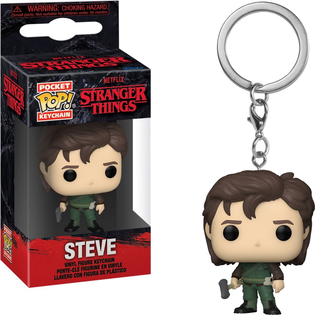 Stranger Things - Steve - Schlüsselanhänger Funko Pocket POP! Keychain