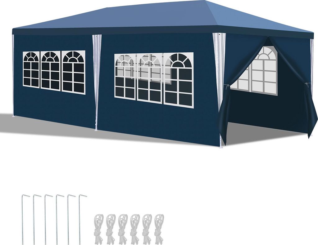 Aopunly 3 x 6 m Garten Pavillon mit 6 Seitenteilen Produktbild 