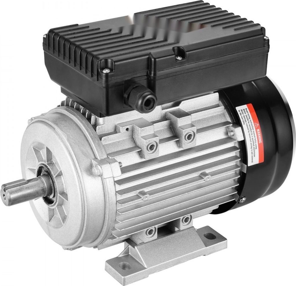 Elektromotor 0,75 kW - 1400 U/min - AC 220-240V - 5,45 A - einphasig - 19 mm Keilwelle - Industriequalität