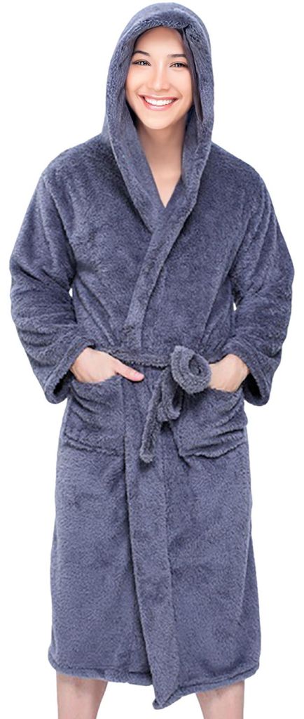 Damen-Bademantel, kuscheliger Korallenfleece-Bademantel, flauschiger Plüsch-Pyjama, Damen-Loungewear für Spa, Winter-Schlafanzug