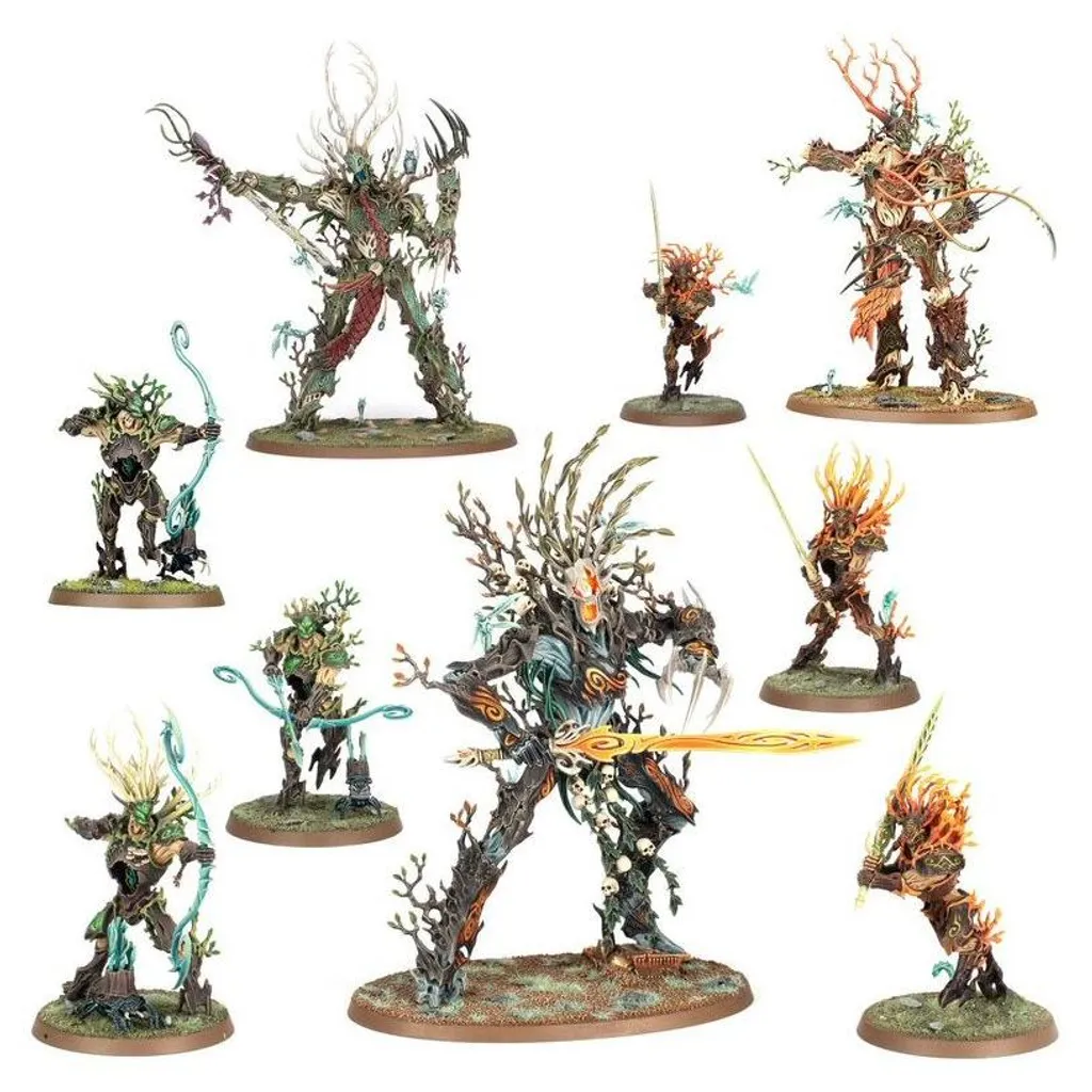 Kit de Figurines Sylvaneth : Bosquet de Strongroot 92-32 pour Warhammer