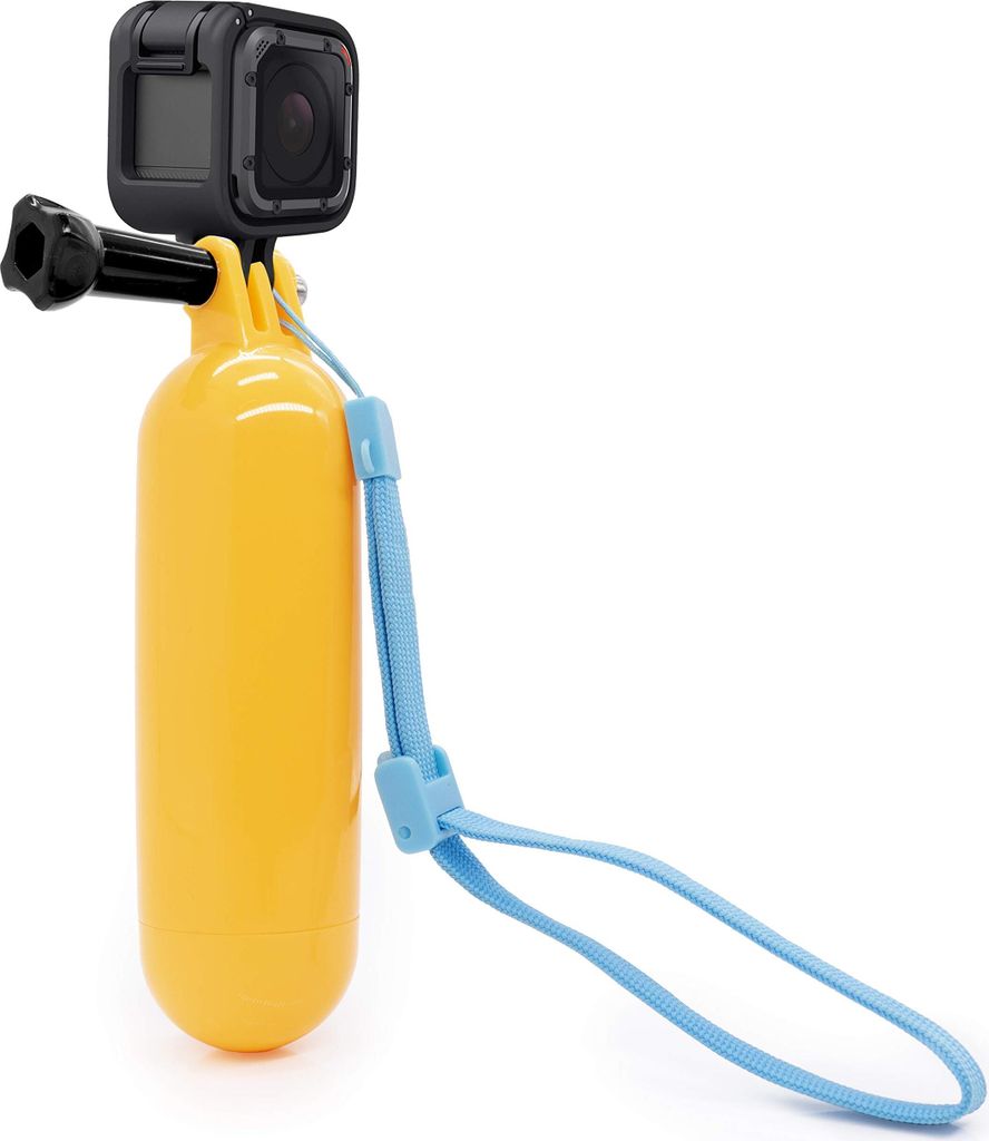 Schwimmender Action Kamera Handler Stick Gelb GoPro Hero 13-7 Xiaomi Yi