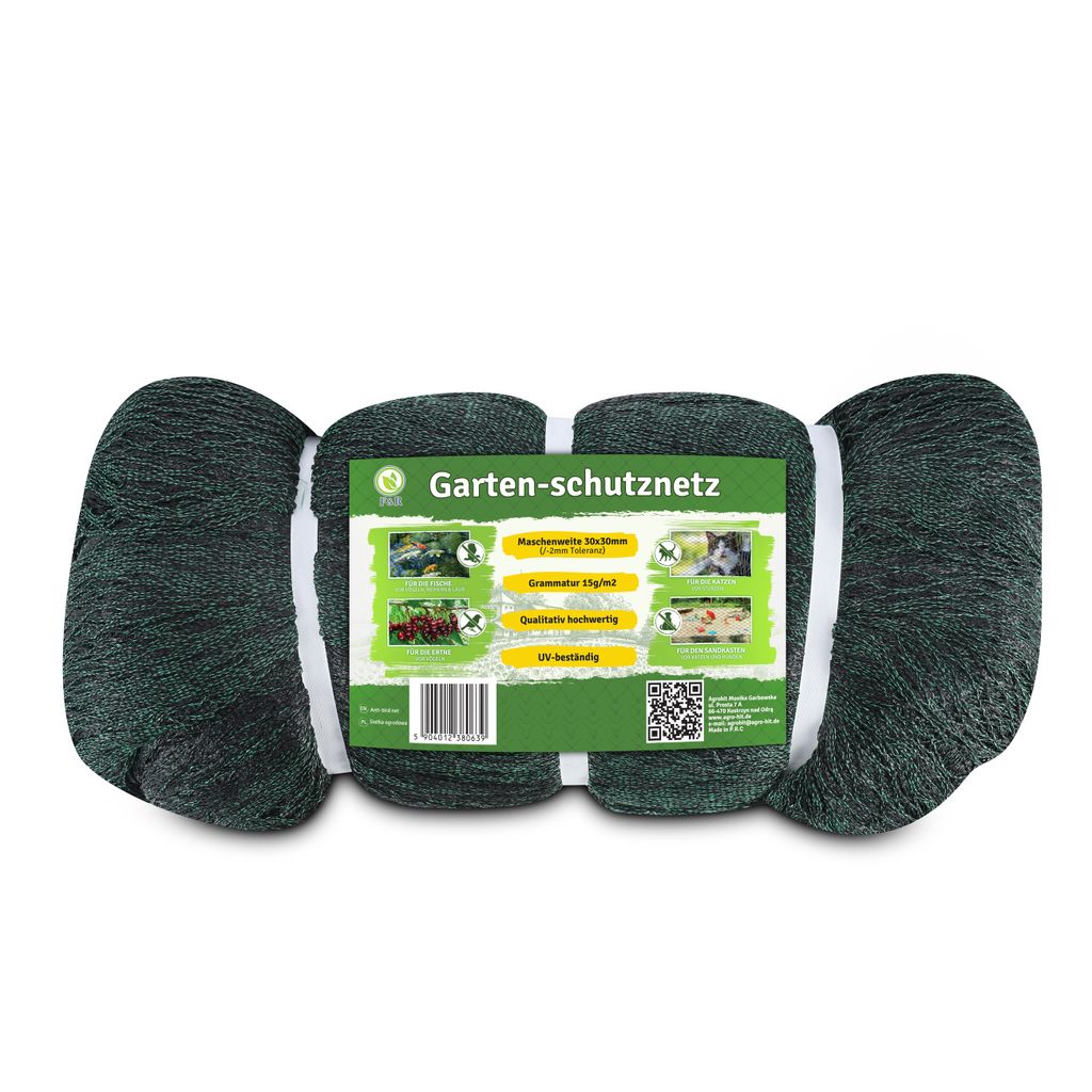 Vogelschutznetz 12 x 25m Laubschutznetz Gartennetz Produktbild 5
