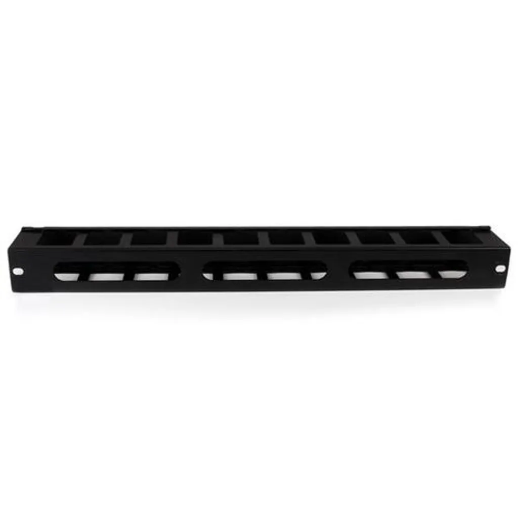 StarTech.com CMDUCT1UX Guide de Câbles Horizontal 1U Noir pour Baie - 4
