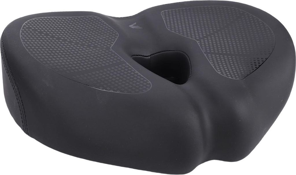 Fahrradsitzkissen vergrößert und verdickt Wasserdichtheit faltbar bequemer breiter Fahrradsattel für Radfahren schwarz