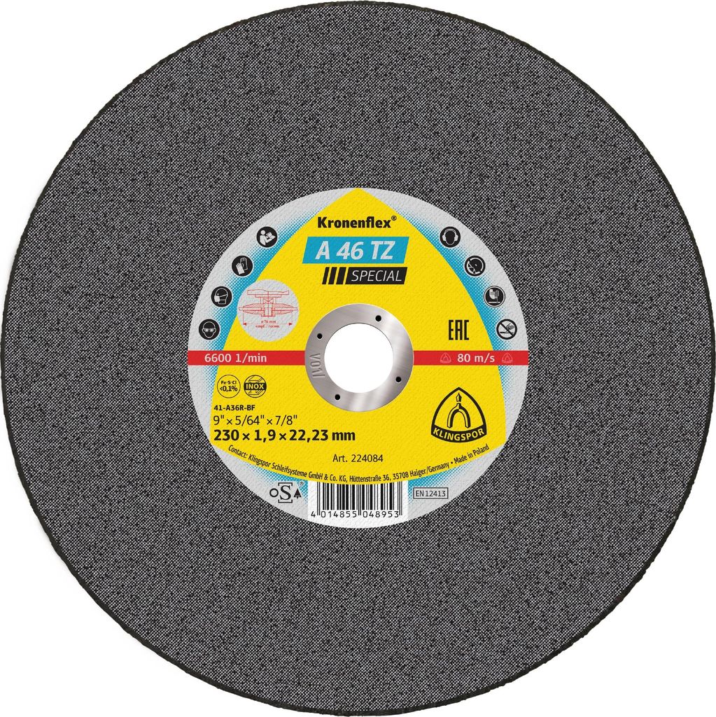 Klingspor Kronenflex A 60 TZ Special Trennscheiben 125 x 1 x 22,23 mm 25 Stück