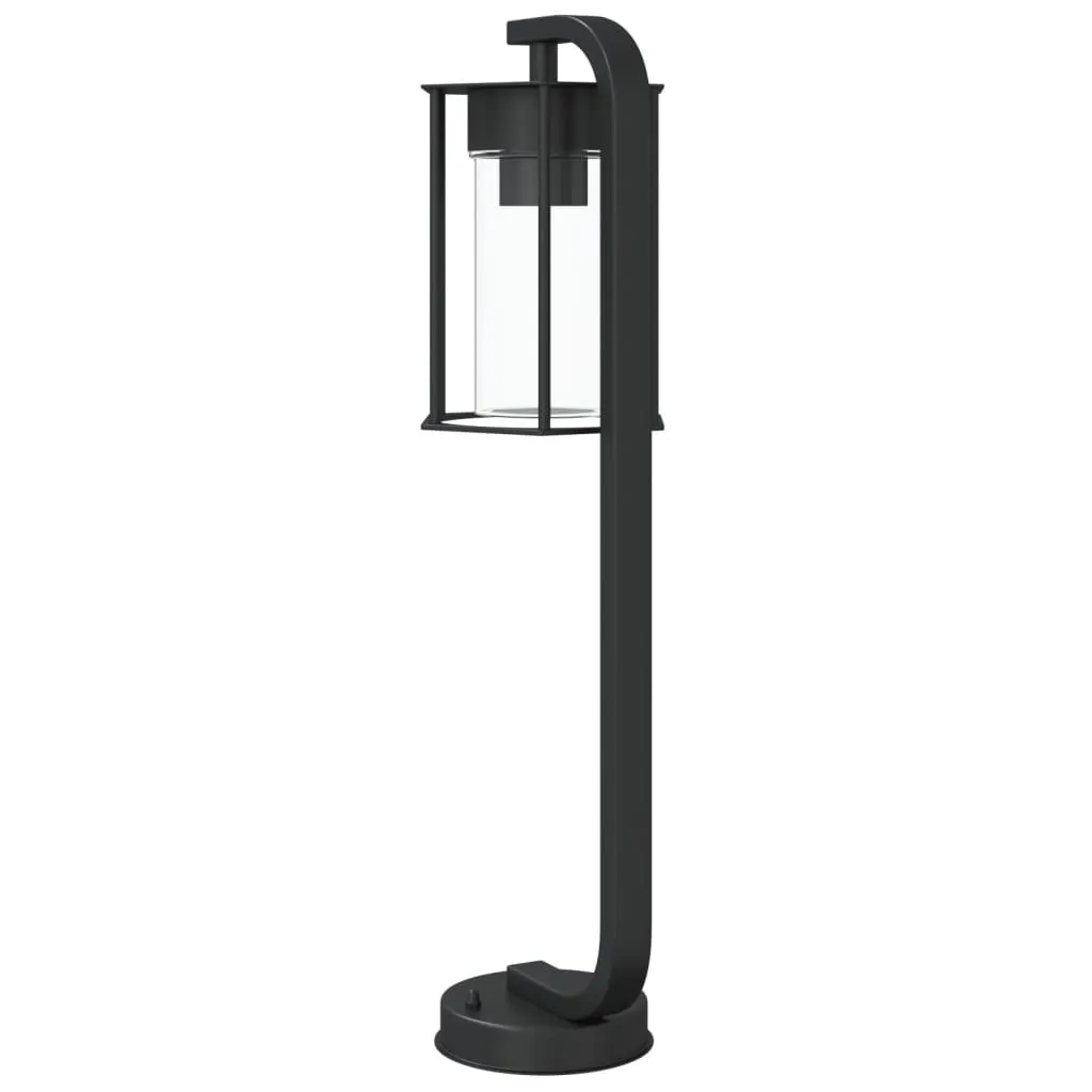 3 Lampes d'allée Inox Noir 60 cm Résistantes aux Intempéries Extérieur
