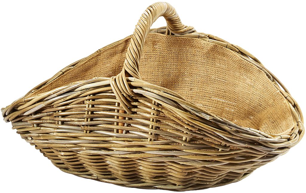 Koš na dřevo Kobolo na palivové dřevo oválný Kubu šedý z Obrázek produktu 