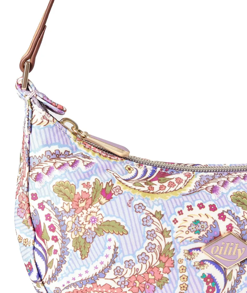 Petit sac porté épaule lilas imprimé Oilily Hemlata Shoulder Bag chic - 7