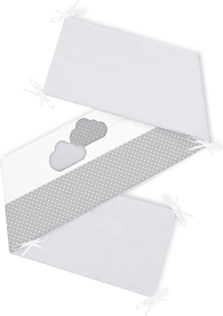 Amilian Bettumrandung Babybett Baby Kinder Nestchen Kantenschutz Bettnestchen Kopfumrandung für Laufstall Bettausstattung Bettschlange 180 cm