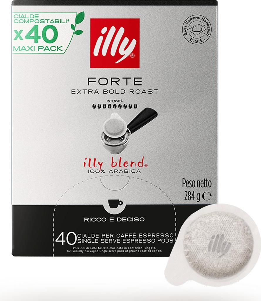 Illy Forte Cialde caffè Tostatura scura 40 pz Immagine del prodotto 