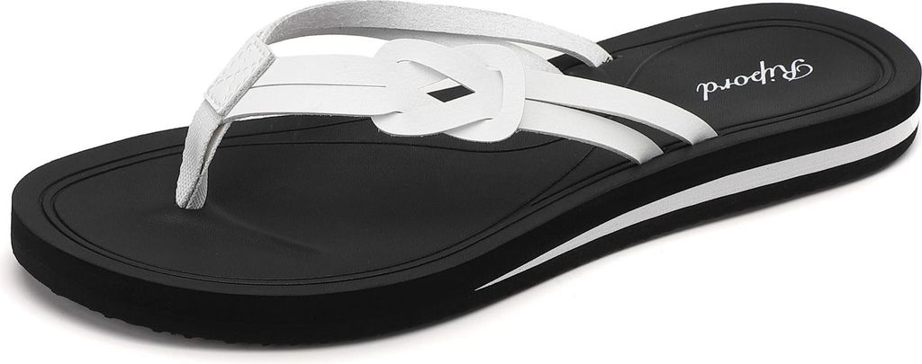 Flip Flops Strand Schwimmen Pool Sport Leichtgewicht Uni Schwarz 36 EU