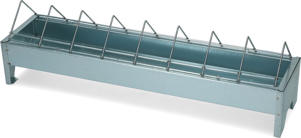 Mangeoire pour volailles 50 cm galvanisée. Métal Image du produit 