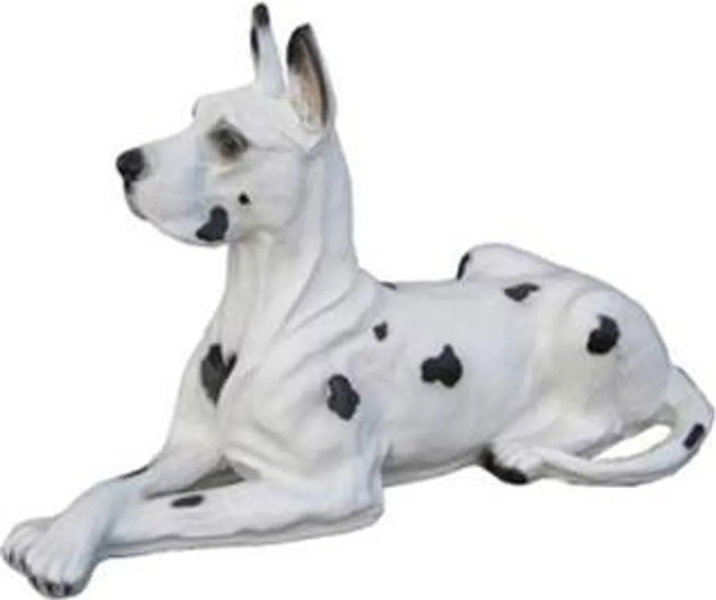 Statue chien 75 cm robuste - Déco jardin durable ne décolore pas