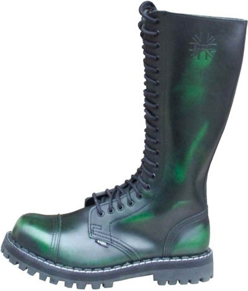 Steel - Rub Off - 20-Loch Boots grün